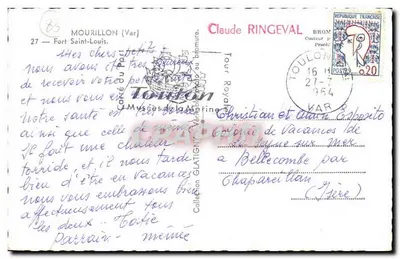 Port Toulon — widok statków — Muzea Morskie — Rewers