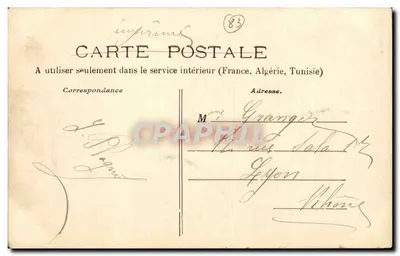 Toulon — Place d'Armes. Prétecture Maritime — Collecteur A. Couturier, n°96 — Verso