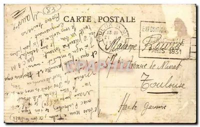 Toulon — Zaopatrzenie floty — Plac portowy — Rewers