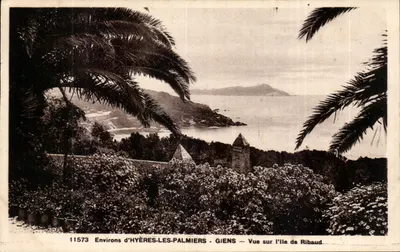 Arredores de Hyères-les-Palmiers - Giens — Vista da ilha de Ribaud