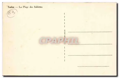 Toulon — A Praia das Sablettes — Cubeter Imp. Macon — Verso