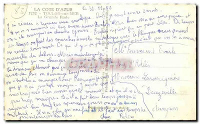 Toulon (Var) - A Grande Rade — n°64 — Verso