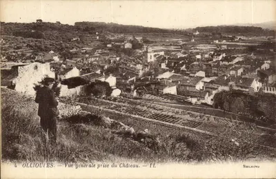 Ollioules — Vista geral tirada do Castelo — IL. — Select