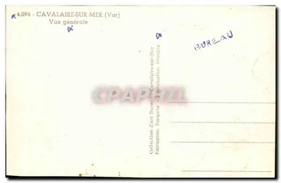 Cavalaire-sur-Mer (Var) — Vista geral — S. BUREAU — Verso