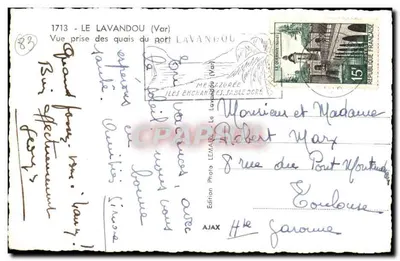 Le Lavandou (Var) — Widok z nabrzeży portu — Wydawnictwo AJAX — Rewers