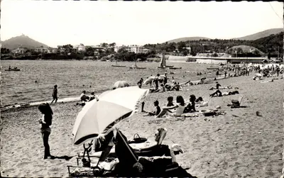 Praia de Agay — Corniche d'Or — Verão 1965 — Edições S.E.P.T. Juan-les-Pins-Hiver