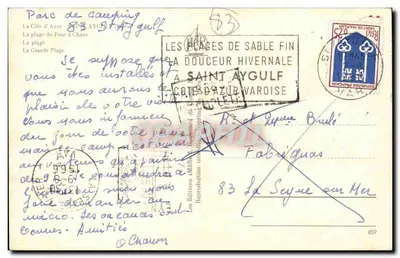 Saint Aygulf — plaże z drobnym piaskiem — Les Éditions du Comptoir — Rewers