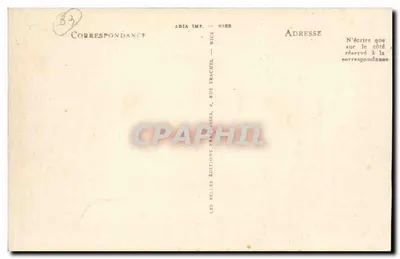 Arredores de Hyères — Café Pomponiana Allouard no Almanarre — LL — Verso