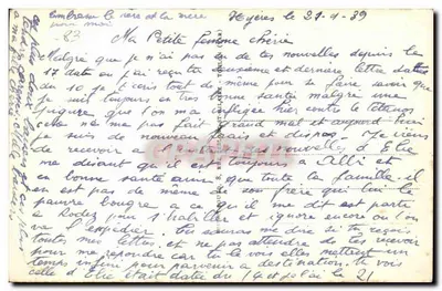 Hyères-Les-Palmiers (Var) — Avenida das Ilhas de Ouro — n° 9 — Verso