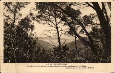 Ilha de Port-Cros (Var) — paisagem romântica — Gaston Chérau