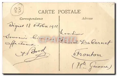 Signes (Var) — Most Saint-Clair nad Latay — Cl. J. Félix — Rewers