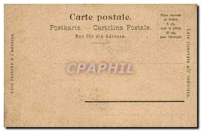 Chocolate Suchard — vista do castelo de Chillon — editor Suchard — Verso