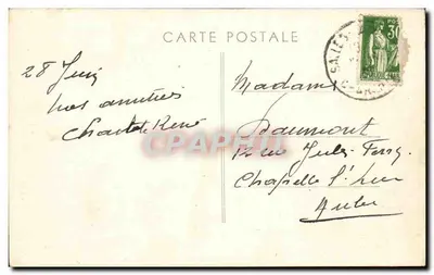 JUIGNAC (Charente) — widok wsi z kościołem — Foto Cunibert & Maco — Rewers