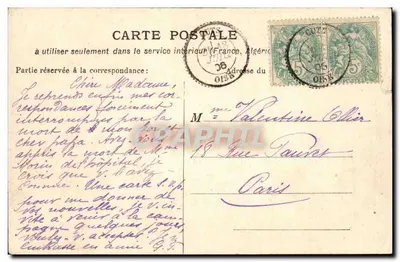 Niort — Widok z wieży — Wydane przez V.G. — Rewers