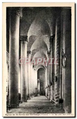 Igreja de St-Savin-sur-Gartempe (Vienne) — O lado sul inferior (século XI)