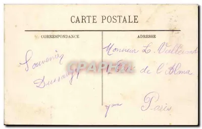 Angoulême — Panorama tomado desde la Plaza del Palet — LL. — Reverso