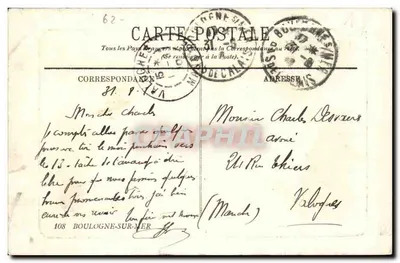 Boulogne-sur-Mer — Das Casino — Verlag Castino — Rückseite