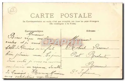 Calais — Wejście do portu — MTL, nr 167 — Rewers