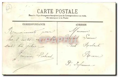 Calais — Nova Rua do Cassino — LL. — Garnaine Siebaard n°156 — Verso