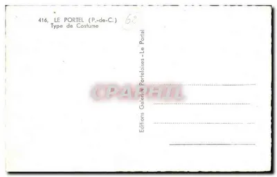 Kobieta w stroju tradycyjnym — Le Portel (P.-de-C.) — Wydawnictwo Galerii Portelois — Rewers