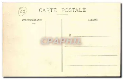 Hesdin (P.-de-C.) - A Igreja — editor Lécom, n°62 — Verso