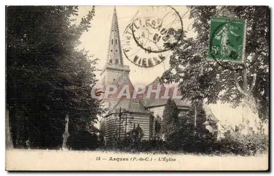 Arques (P.-de-C.) - A Igreja — editor não visível, n° de série 13