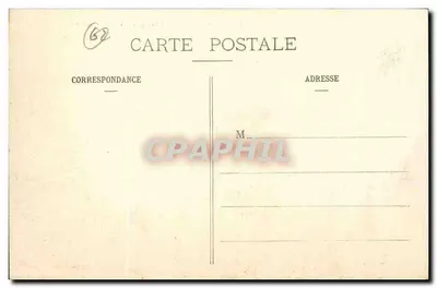Hesdin (P.-de-C.) - Caserne de la Frézelière (a entrada) — editor: J. H. Harbou, n° 46 — Verso
