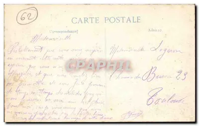 Arras — Hôtel-de-Ville — Rue Jacques-le-Caron na de bombardementen van 6 en 8 oktober 1914 — Achterkant