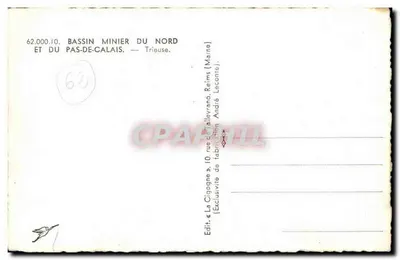 Minera sonriente — cuenca minera del Norte y del Pas-de-Calais — Ed. La Cigogne — Reverso