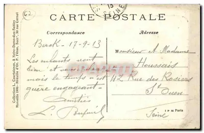 Berck-Plage — Ospedale Marittimo — editore non visibile — Verso