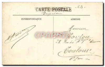 Berck-Plage — Rue Carnot — wydawca anonimowy, nr 37 — Rewers