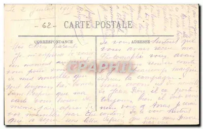 Arras — Rue St-Géry i Belfry przed zniszczeniem — LL — Rewers