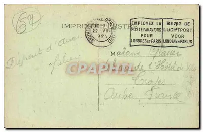 Arras — Wielka Plac — zniszczona — Wydawca Lhistre — Rewers