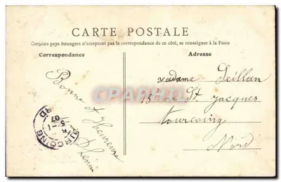 Auchy-les-Bassée (P.-de-C.) — Coluna da Revolução — B.F. PARIS — Verso