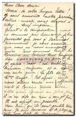 Environ du Portel — La Cascade du Ninglé — L.D.B. 588 — Verso