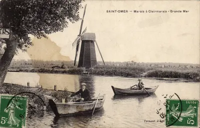 Saint-Omer — Pântano de Clairmarais - Grande Mer — Ternant à Lale