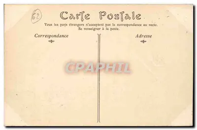 Montreuil-sur-Mer — Velho Moinho na Canche — editor não identificado, n° de série 145 — Verso