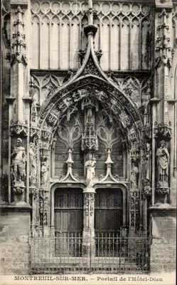 Montreuil-sur-Mer — Portal do Hôtel-Dieu — editor Tomaine-Sécret, Montreuil-sur-Mer