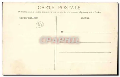 Montreuil-sur-Mer - Prefeitura — com igreja gótica — Lib. Fontaine-Sagret — Verso
