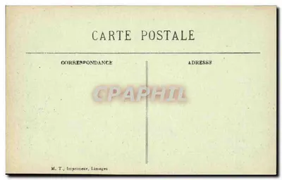 Montreuil-sur-Mer — Escola Militar — M. T., Impressor, Limoges — Verso