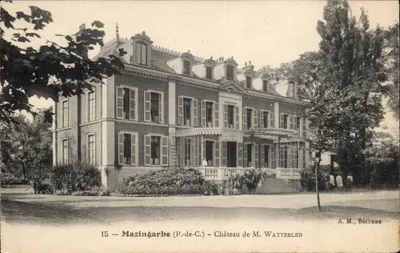 Mazingarbe (P.-de-C.) — Castelo de M. Wattebled — A.M., Béthune