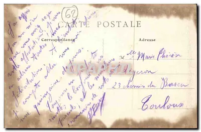 Saint-Pol (P.-de-C.) — A Estação — Imp. de L'Abeille de la Ternoise — Verso