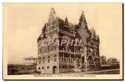 Marles-les-Mines — O Hotel de Ville (Albert Godart, arquiteto)