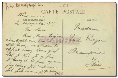 Calais — Kościół Najświętszej Maryi Panny — Absydę — Wyd. Haki-Zelchypre, w Calais — Rewers