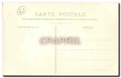 Berck-Plage - La Playa y las Villas — editor desconocido, número de serie 47 — Reverso