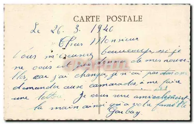 Calais — Rue de la Citadelle i Belfratrium — Fot. Combier - Lagon — Rewers