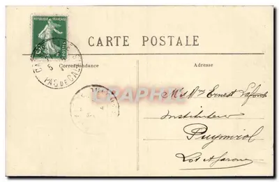 Calais — Rue de la Citadelle i Beffroi — Stévenard, wydawca, E.S. 3021 — Rewers