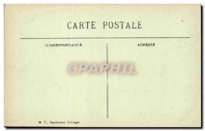 Montreuil-sur-Mer — A Escada — M. T., Impressor, Limoges — Verso
