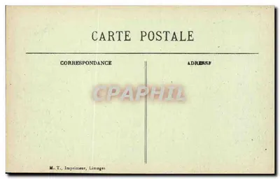 Montreuil-sur-Mer - A Praça Darnetal — Impressor M. T., Limoges — Verso
