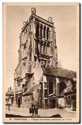 Saint-Omer — A Igreja de São Dionísio (construída em 1742) — Ed. Fauchoirs, Pérthuis